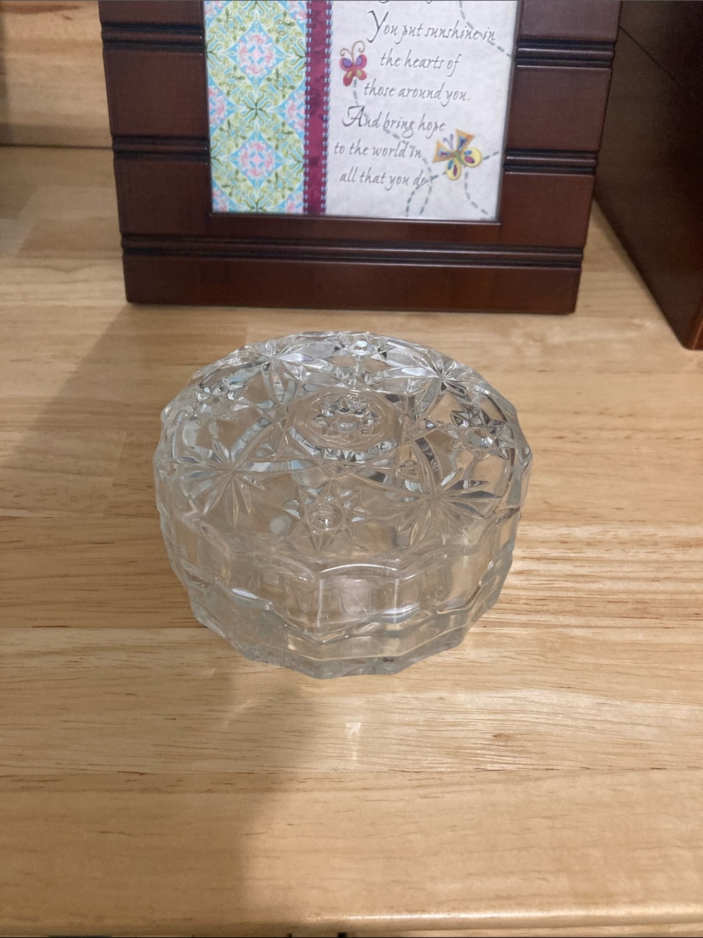 Cut Glass Trinket Dish - NWOT